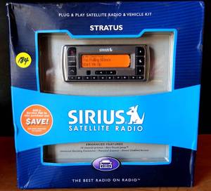 lot 184 image: Sirius XM STRATUS 3 Satellite Radio Dock Adapter Mounts Car Kit