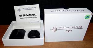lot 190 image: AUDIEN HEARING EV3 HEARING DEVICE IN CASE AND BOX