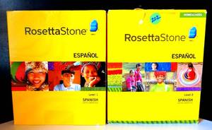 lot 202 image: ROSETTA STONE SPANISH - LEVELS 1, 2 ,& 3