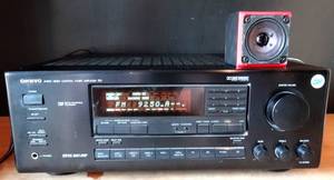 lot 220 image: ONKYO TX-SV525 AUDIO VIDEO CONTROL TUNER AMPLIFIER - SOUND TESTED GOOD