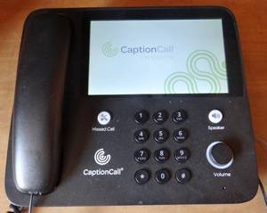 lot 243 image: Caption Call 67Tb Hearing Impaired Amplified Touchscreen Captioned Phone