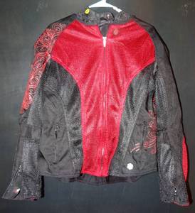 lot 258 image: Joe Rocket Cleo 2.2 Womens WineBlack Mesh Motorcycle Jacket XL