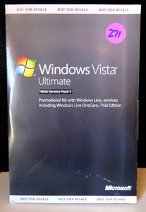 lot 271 image: WINDOWS VISTA ULTIMATE