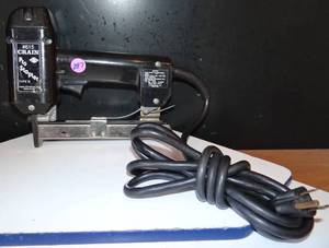 lot 297 image: BIG $ ITEM - Crain Carpet Electric Stapler - Crain 615 Pro Stapler - TESTEDWORKS