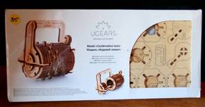 lot 315 image: Ugears Utg0017 Combination Lock Wooden 3D Model Kit - NIBSEALED