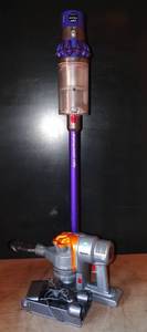 lot 347 image: LOT OF 2 DYSON VACCUM SYSTEMS - DYSON CYCLONE V10 ANIMAL STICK & DYSON MAX HANDHELD w 1 CHARGER $$$