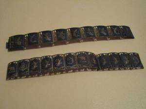lot 57 image: VINTAGE STERLING BRACELETS MADE IN SIAM