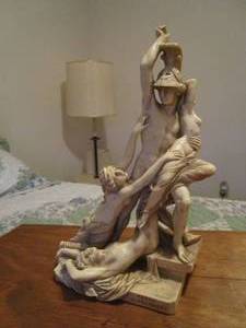 lot 10 image: NUDE SCULPTURE OF ACHILES RATTO DI POLISSENA