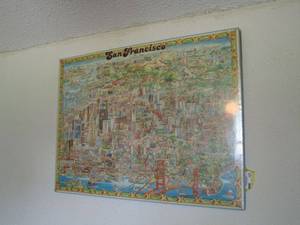 lot 157 image: UNIQUE MAP OF SAN FRANCISCO ARTWORK