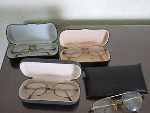lot 172 image: VINTAGE EYE GLASSES, GOLD ELECTROPLATED, CHESTERFIELD, SAFILO MADE IN ITALY