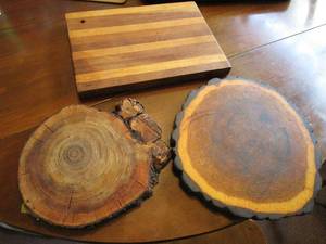 lot 236 image: WOOD CUTTING BOARDS&nbsp