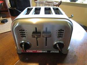 lot 238 image: CUISINEART UNIQUE STYLING TWO TOASTERS IN ONE
