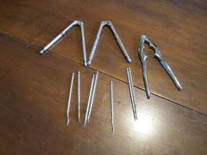 lot 251 image: SET OF NUTCRACKERSCRAB LOBSTER UTENSILS
