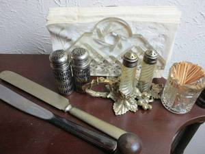 lot 99 image: MULTIPLE SILVER &amp SILVER PLATED PIECES