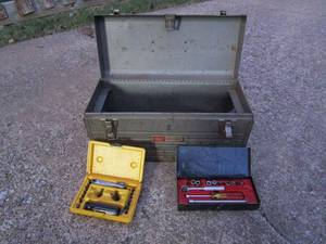 lot 340 image: SEARS TOOLBOX CONTENTS INCL., ALLIED RATCHET SET, CHAPMAN RATCHETING SLOTTED SCREWDRIVER SET