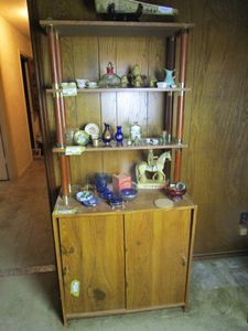 lot 383 image: CABINET W SHELVES, CONTENTS NOT INCL.