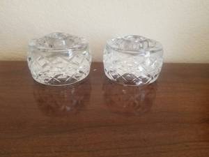 lot 85 image: Waterford crystal candlestick holders