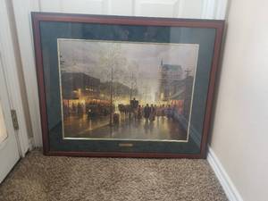 lot 11 image: Framed and matted - Dallas, The Early years by G. Harvey - #1452 of 2500 - year 1992 - 29 by 35 with COA