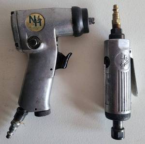 lot 12 image: LOT OF 2- NH 38 IMPACT WRENCH AND ALLTRADE 14 AIR DIE GRINDER AS SHOWN. (SOLD 2 X THE MONEY)