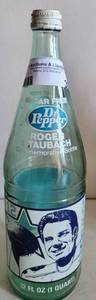 lot 30 image: VINTAGE 1979 SUGAR FREE DR. PEPPER ROGER STAUBACH 32OZ COMMEMORATIVE BOTTLE AS SHOWN. CHECK IT OUT