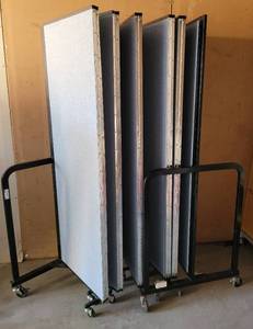 lot 39 image: SCREENFLEX 10-PANEL PORTABLE ROOM DIVIDER.