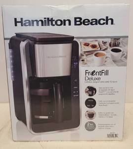 lot 69 image: NEW, UNOPENED HAMILTON BEACH FRONT FILL 46321 COFFEE MAKER AS SHOWN.