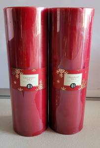 lot 145 image: (2) NEW HOBBY LOBBY 3 X 9 CANDLES AS SHOWN. (SOLD 2 X THE MONEY)