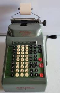 lot 149 image: VINTAGE R.C. ALLEN BUSINESS MACHINES ADDING MACHINE MODEL 65 AS SHOWN. CHECK IT OUT