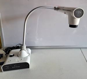lot 151 image: ELMO TT-12 DOCUMENT CAMERA 12X OPTICAL ZOOM WITH CORDS AS SHOWN. SEARCH THIS UP