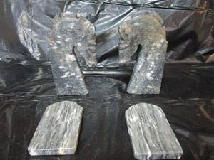 lot 122 image: MARBLE HORSE PIECES