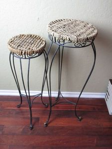 lot 102 image: 2 PC. SMALL SIDE TABLES
