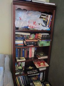 lot 182 image: WOODEN BOOKCASE, CONTENTS NOT INCLUDED