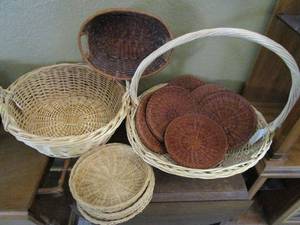 lot 233 image: WICKER BASKETS