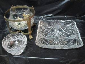 lot 269 image: CRYSTAL CANDLE DECOR