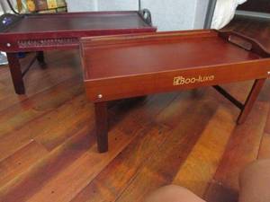 lot 335 image: TRAYS WITH FOLDABLE LEGS