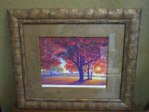 lot 328 image: FRAMED ARTWORK - SEPTEMBER MORNING by ROBERT BRIDENBAUGH NUMBERED 4100