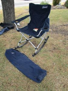 lot 354 image: COLEMAN FOLDABLE ROCKING CHAIR WITH CARRYNG BAG