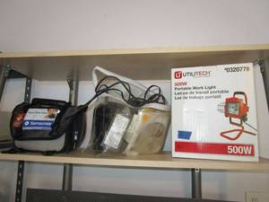 lot 426 image: SAMSONITE DIGITAL SLR CAMERA CASE, PHOTO PRINTER, 500W PORTABLE WORKLIGHT