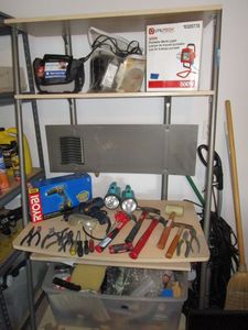 lot 417 image: WORK STATION, CONTENTS NOT INCLUDED.