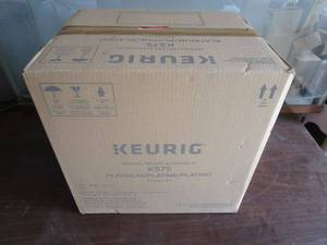 lot 380 image: KEURIG MODEL K575 PLATINUM SEALED IN ORIGINAL BOX