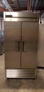lot 4 image: True Freezer Model T-35F Two-Section Reach-In Freezer