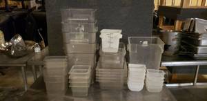 lot 37 image: Large Quantity of Food Prep Containers, Misc Sizes