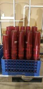 lot 58 image: Large Quantity of 20oz Red Coca-Cola Plastic Tumblers, Approx 200