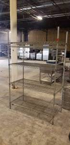 lot 111 image: Metro Stainless Steel Storage Rack