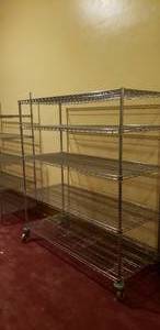 lot 114 image: Long Stainless Rolling Perfecta-Shelf