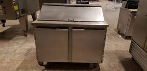 lot 53 image: Leader NSFM48 SC Bain MarieSandwich Prep Table w Refrigerated Base
