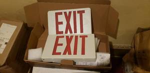 lot 126 image: Exit Sign w Box