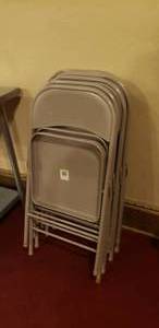lot 155 image: Lot of 4 Cosco Metal Folding Chairs