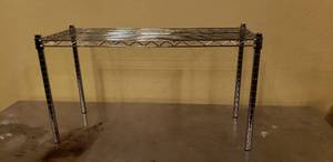 lot 156 image: Small Metal Rack, Single Shelf