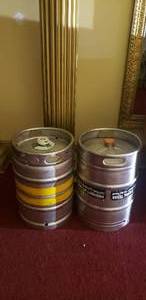 lot 204 image: Lot of 2 FULL Beer Kegs